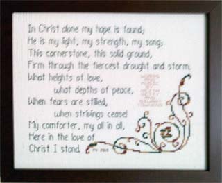 In Christ Alone Stiched by Pepper Hampton